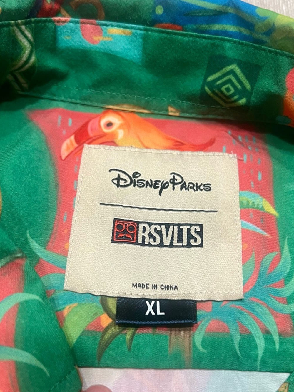 RSVLTS Disney Parks Enchanted Tiki Room KUNUFLEX Short Sleeve Shirt Size XL - Picture 3 of 6